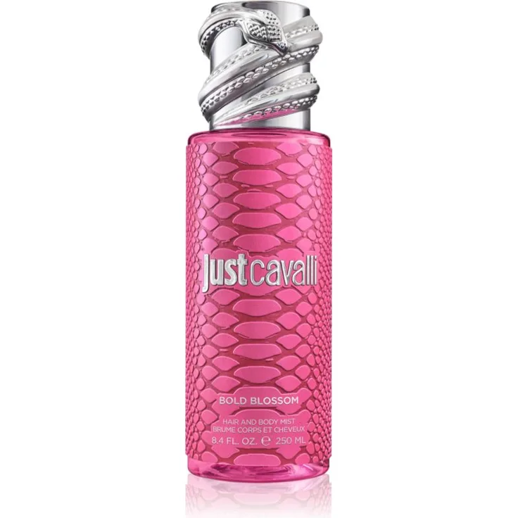 Roberto Cavalli Just Cavalli Bold Blossom, parfümiertes Bodyspray für Damen, 250 ml - blumiger und fruchtiger Duft