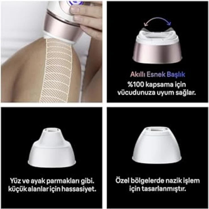 BRAUN Smart IPL Skin i·expert PL7321, Licht-Haarentferner in Weiß/Bronze – Bild 6