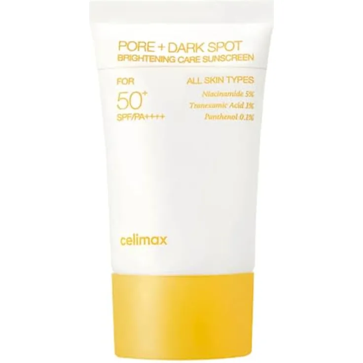 celimax Pore + Dark Spot Brightening Care Sunscreen, Duftstofffrei, Öl- und Parabenfrei, 50 ml