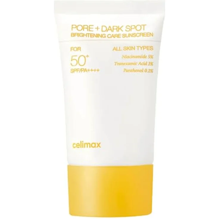 celimax Pore + Dark Spot Brightening Care Sunscreen, Duftstofffrei, Öl- und Parabenfrei, 50 ml – Bild 1