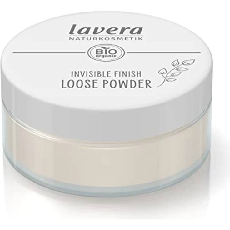 lavera Invisible Finish Loose Powder -Transparent- Bio-Reispulver & Bio-Tapioka - mattierend - langanhaltend - Vegan (1 x 11g) – Bild 3