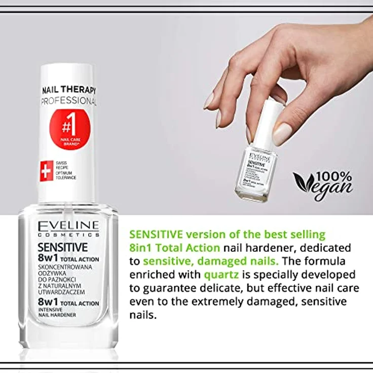 Eveline 8In1 Total Action Intensive Nail Hardener 12ml, Nagelpflege – Bild 3