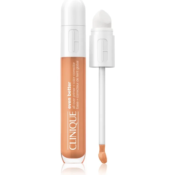 Clinique Even Betterâ„¢ All Over Primer + Color Corrector, deckender Concealer in Apricot, 6 ml mit hochpigmentierter Formel, Langzeiteffekt und leichter Textur
