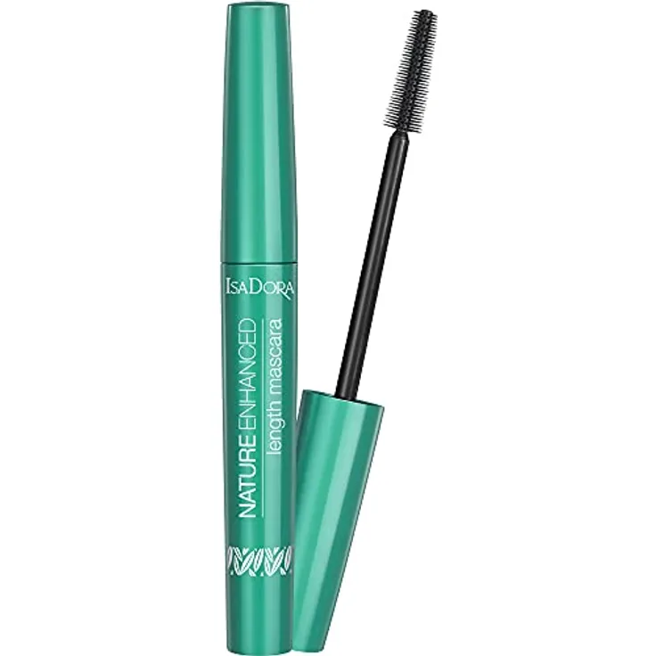 IsaDora Natürliche Verlängerung Mascara - Natürliche verbesserte Lenght Mascara 10 Black Make-up - Mascara für Länge und Empfindliche Augen - Vegane Make-up Natürliche Zutaten Cruelty Free, Schwarz 8ml