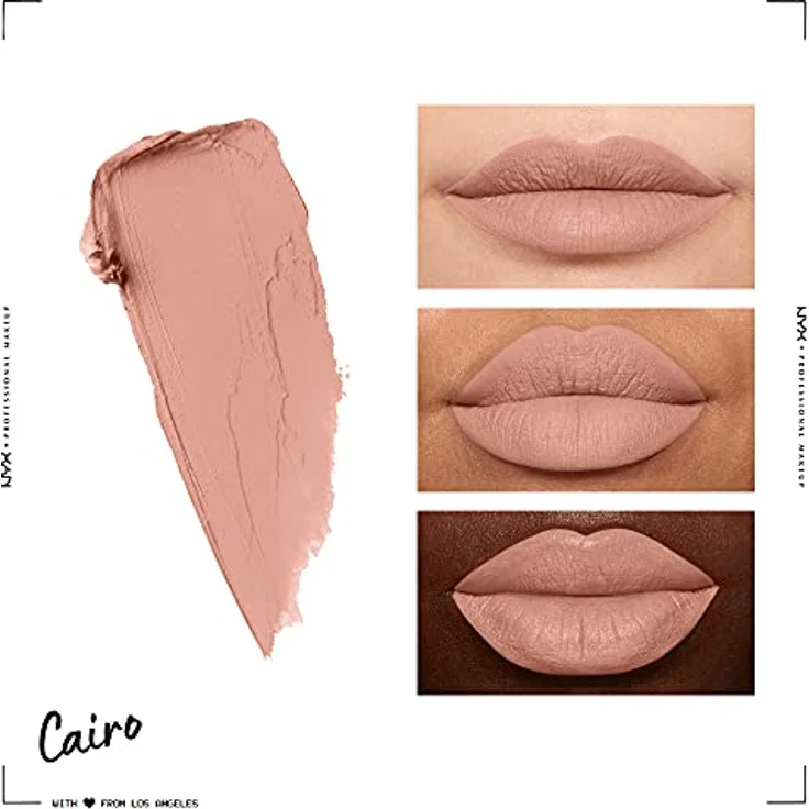 Nyx Professional Makeup Soft Matte Lip Cream, Cremiges Und Mattes Finish, Hochpigmentiert, Langanhaltend, Vegane Formel, Farbton: Cairo 8 ml – Bild 3
