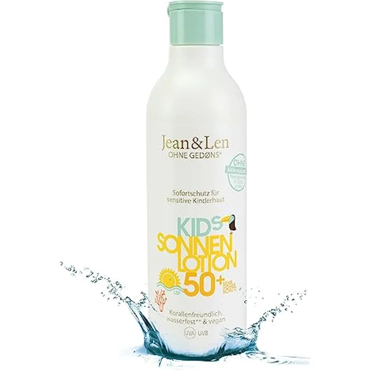 Jean & Len Kids Sonnenlotion LSF 50+, 250ml – Bild 2