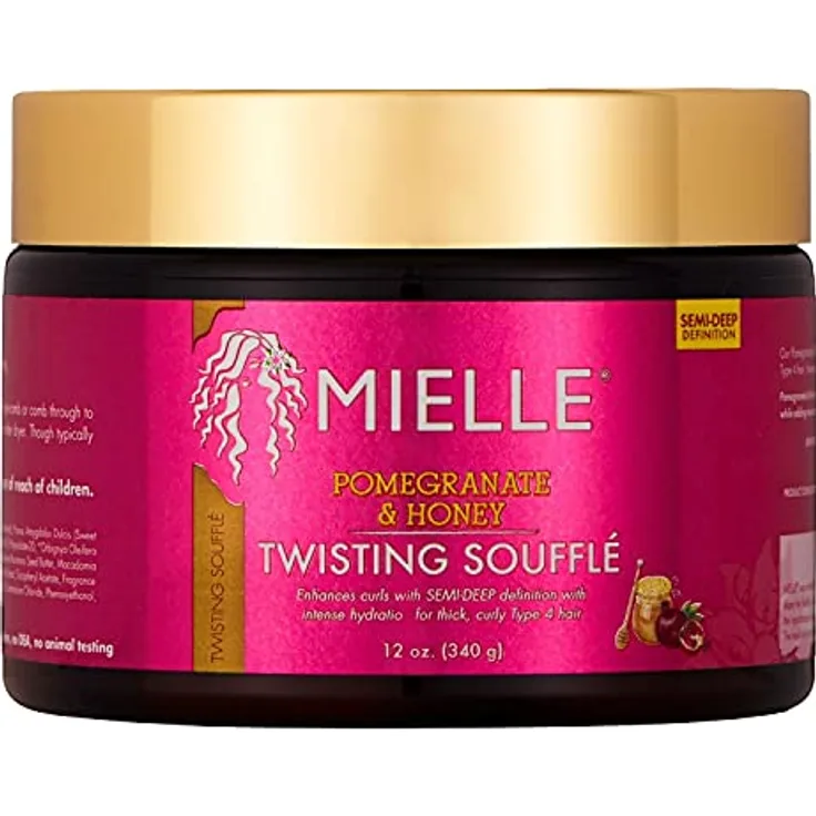 Mielle Organics Pomegranate & Honey Twisting Souffle, Lockencreme für definierten Halt, 340 g