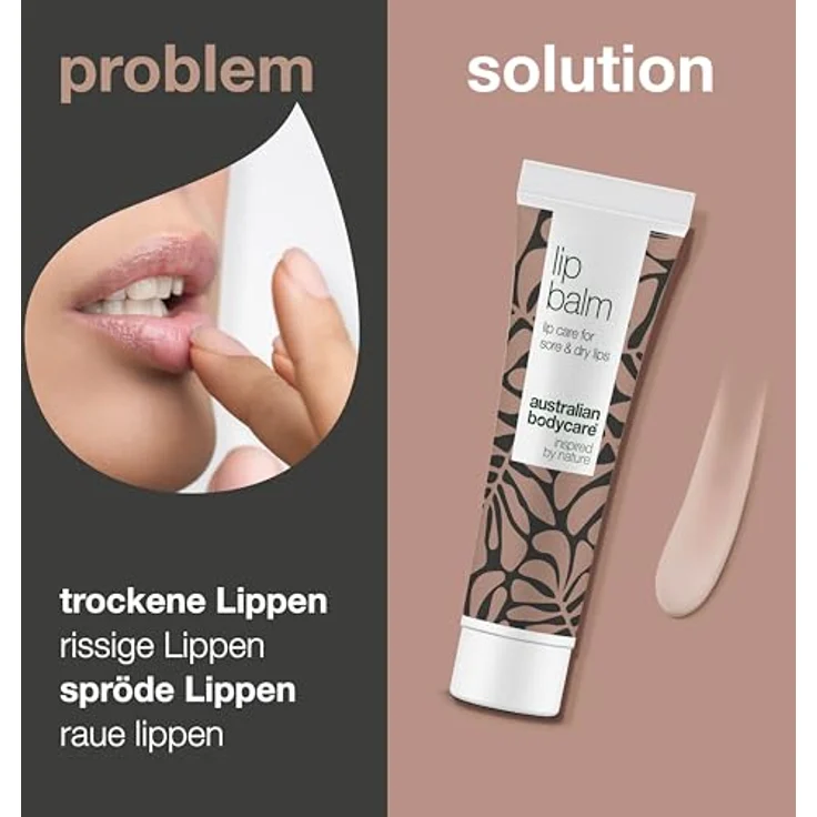 Australian Bodycare Lip Balm, nährender Lippenbalsam für trockene Lippen, 15 ml, intensive Feuchtigkeitspflege – Bild 2