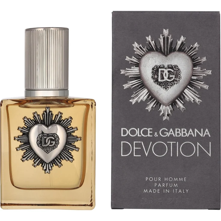 Dolce & Gabbana Devotion For Men, Parfum Spray mit holzigem Fougère-Duft, intensiver Kaffee-Note, 100 ml, orangefarbener Flakon