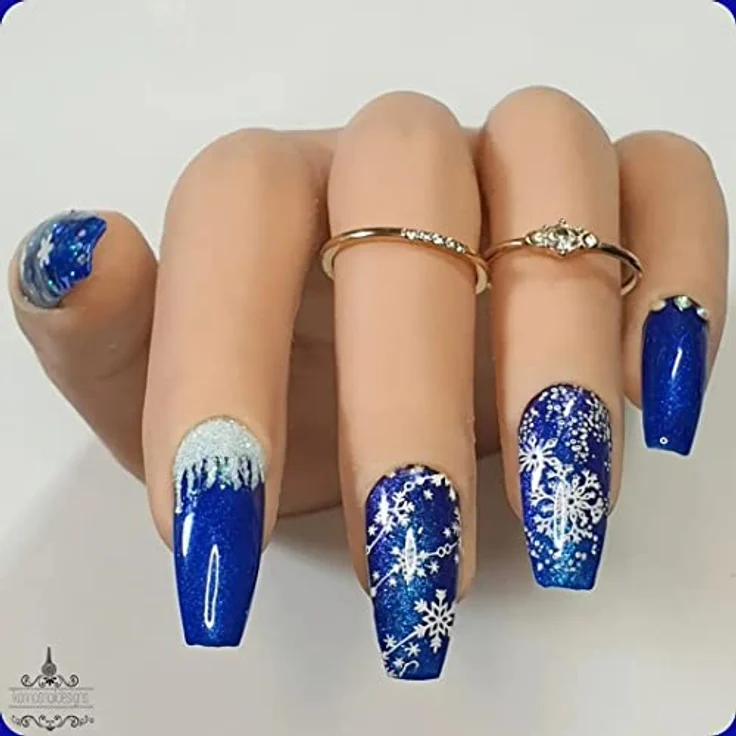 AIMEILI UV LED Gellack, ablösbarer Gel Nagellack, 21 Tage Hochglanz, kratzfest, Spiegelglanz-Finish, Blau - Navy Seals (030), 10ml – Bild 3