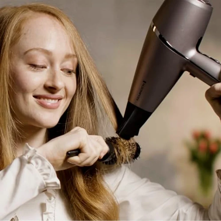 Remington AC9800 PROluxe You Haartrockner, 2400W, Kaltstufe, inkl. 3 Aufsätze Diffusor, grau – Bild 4