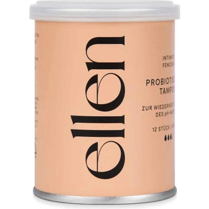 ellen Probiotischer Tampon, Milchsäurebakterien für ausgewogene Intimflora, 16 Stück – Bild 2
