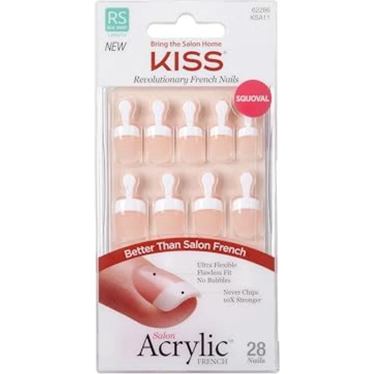 KISS Acrylic French Kit künstliche Fingernägel 28 St. für Damen – Bild 1