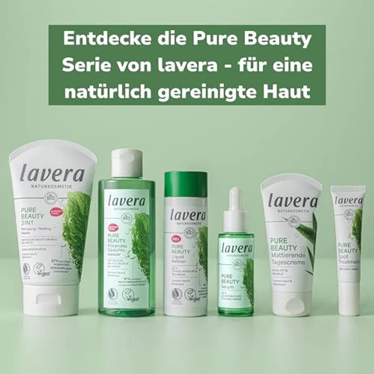 Lavera Nachtpflege Pure Beauty Spot Treatment, punktuelles Gel gegen Unreinheiten mit Zink und Bio-Minze, 15 ml – Bild 5