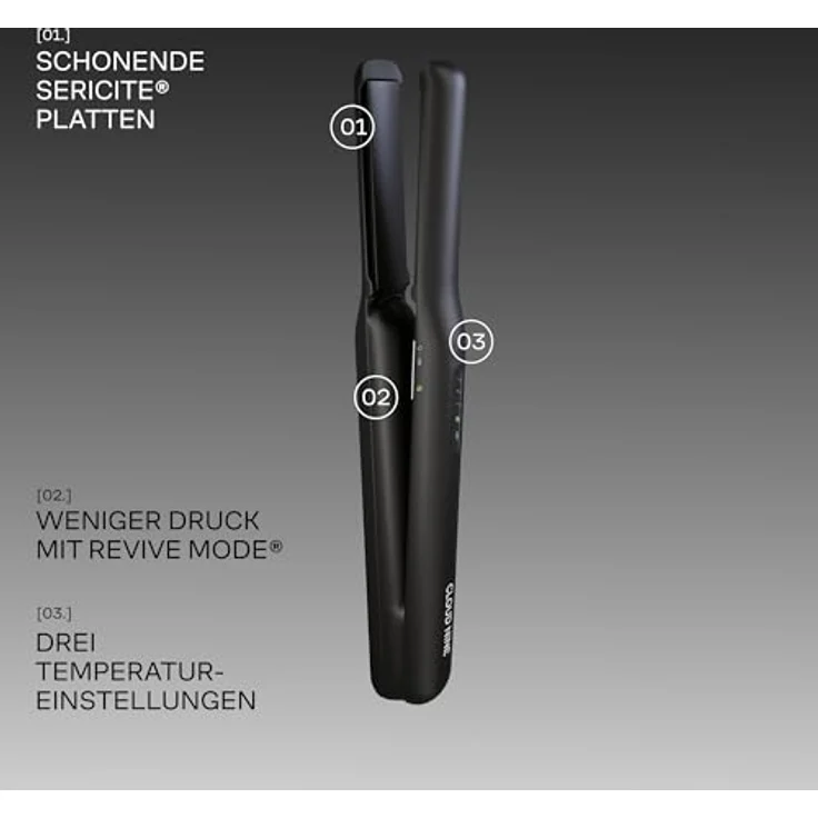 Cloud Nine The Originals Original Cordless Iron, kabelloses Glätteisen mit variable Temperaturregelung und Wiederbelebungsmodus, für langes und mittellanges Haar, ergonomischer Griff – Bild 6