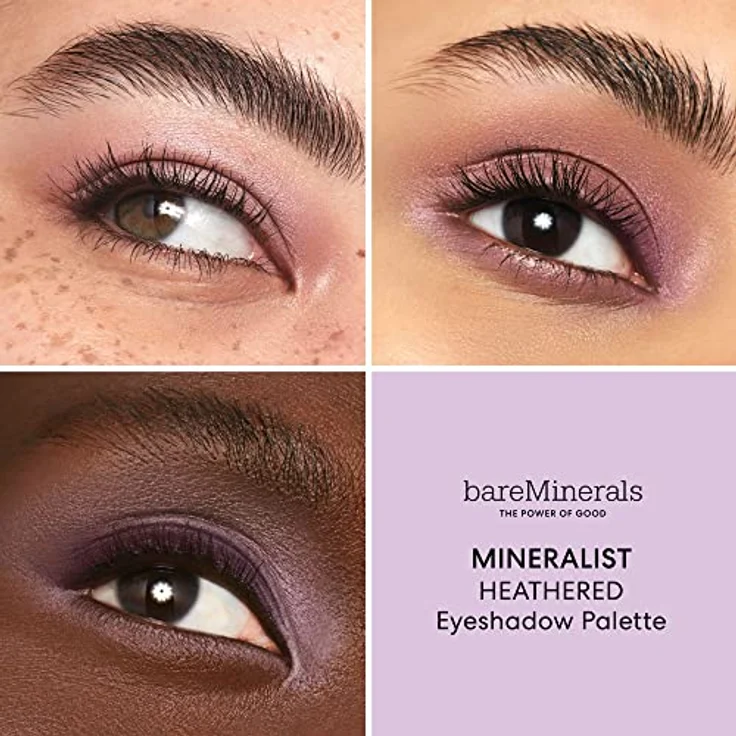 bareMinerals Mineralist Eyeshadow Palette, Lidschatten Palette mit 6 mineralischen Tönen für Damen, 7,8 g - inspirierte Farben wie Rosenholz und Violett – Bild 3
