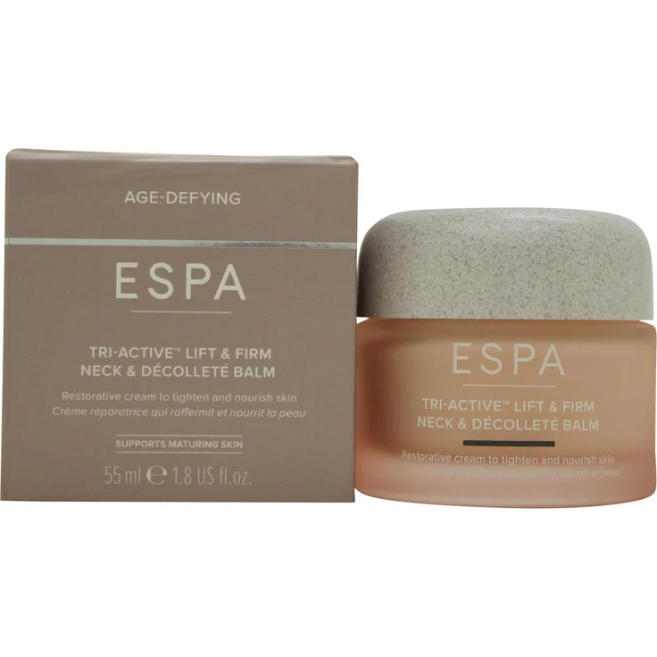 Espa Tri-Active Lift & Firm Gesichts-, Hals- und Dekolleté-Balsam, 55ml - Straffende und hydratisierende Gesichtscreme für jugendliches Aussehen