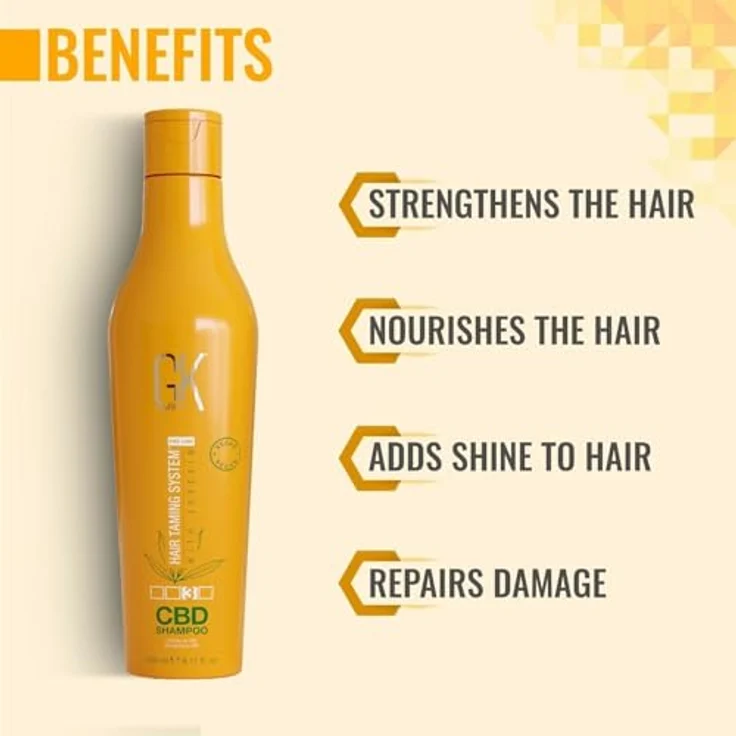 GK Hair CBD Shampoo, intensives, nährendes Shampoo mit CBD, 240 ml, für Damen – Bild 3