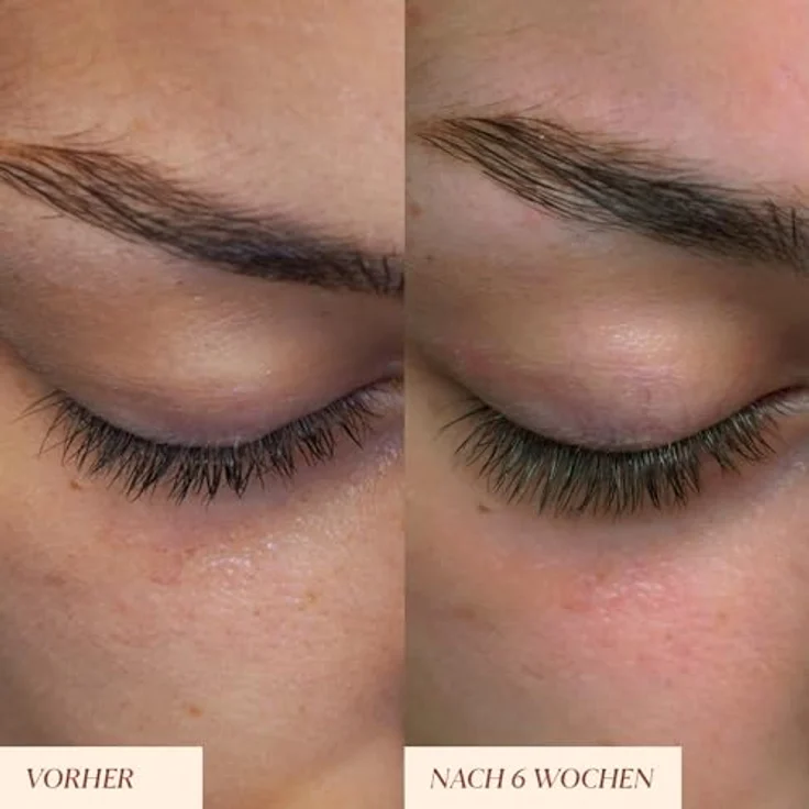 JUNGLÜCK Peptide Wimpernserum, Hormonfreies Wachstumsserum für lange, dichte Wimpern & Augenbrauen mit 5-fach Peptid-Komplex, Vegan – Bild 3