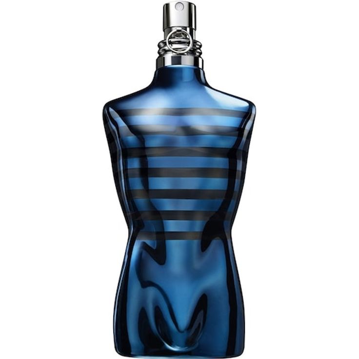 Jean Paul Gaultier Le Male in Blue, Eau de Parfum Spray für Herren, 75 ml, würzig-aromatische Duftkomposition, metallic-blauer Flakon
