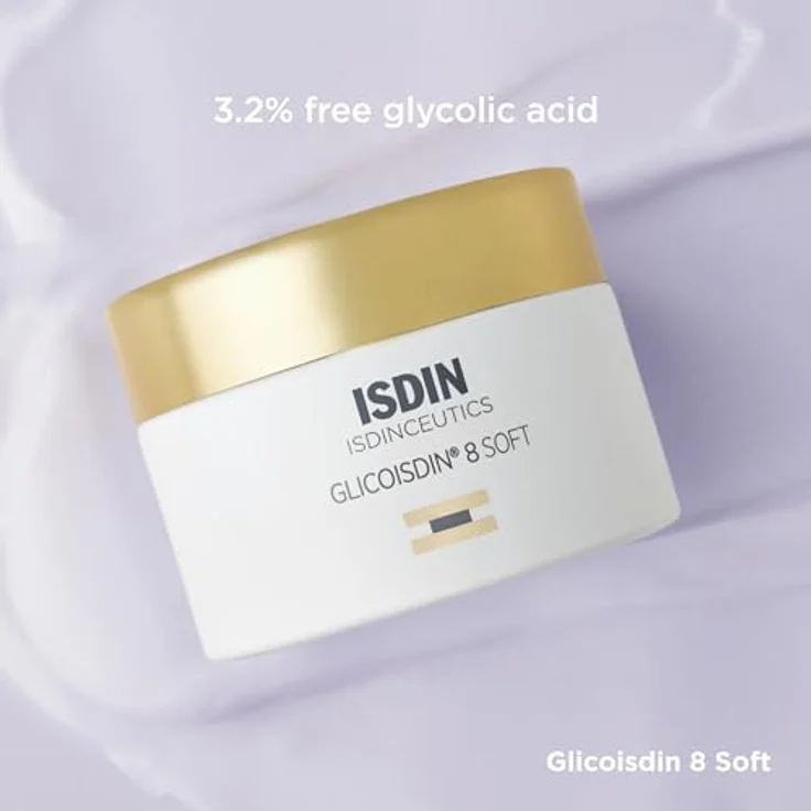 ISDIN Isdinceutics Glicoisdin Crema 8% 50 Ml, Gesichtsreinigung mit langlebiger und flexibler Gestaltung, weiß – Bild 5