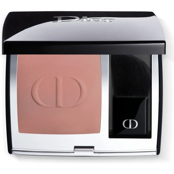DIOR Rouge Blush, kompaktes Rouge mit Pinsel und Spiegel, Farbton 100 Nude Look (Matte), 6 g