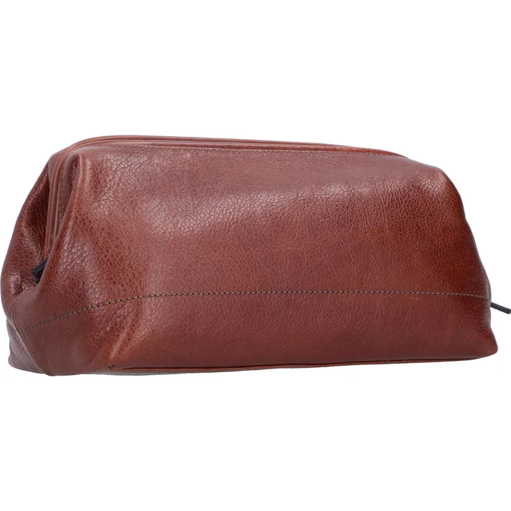 Fossil, Necessaire, Travel Kulturbeutel Leder 27 cm, Braun, (5 l)