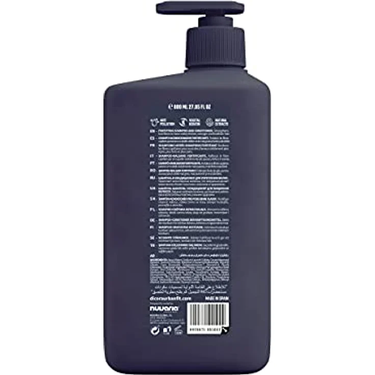 Dicora Urban Fit Shampoo 2in1 Pro Boost für geschwächtes Haar, 800 ml, mit Zink und natürlichen Extrakten, CrueltyFree – Bild 2