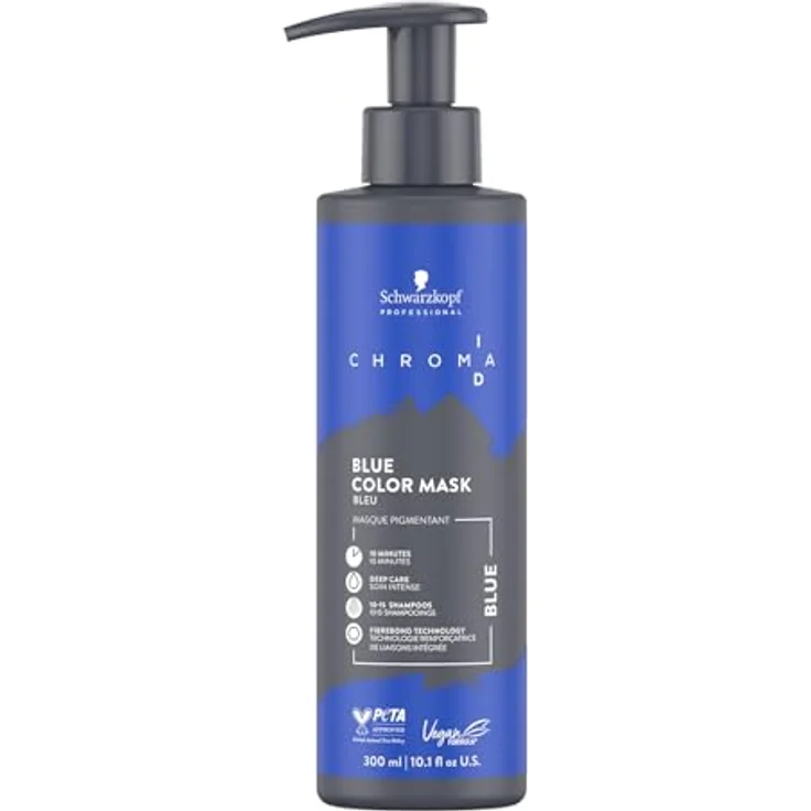 Schwarzkopf Professional CHROMA ID Bonding Color Mask, vegane Farbmaske in Blau, 250 ml, intensive Pflege, semi-permanente Tönung – Bild 1