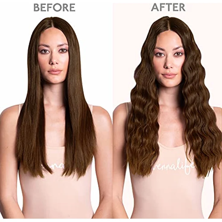 WENNALIFE Clip in Extensions Echthaar, 50cm 120g, 7pcs, Schokoladenbraun, Remy Haarverlängerung mit diskreten Clips – Bild 5