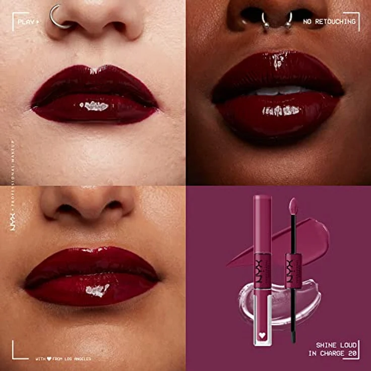 NYX Professional Makeup Shine Loud High Shine Lip Color, flüssiger Lippenstift mit hohem Glanz, Farbton 20 - In Charge, 6,5 ml – Bild 3