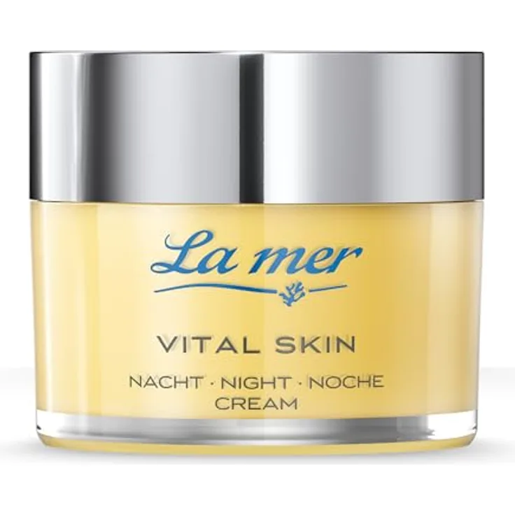 La Mer Vital Skin Nachtcreme, feuchtigkeitsspendende Anti-Aging Pflege mit Vitamin C zur hauttonausgleichenden Wirkung, ohne Duft