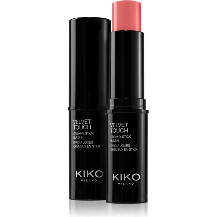 KIKO Milano Velvet Touch Creme-Rouge Stift, Farbton 05 Camelia Red, 10 g, mit Langzeiteffekt für natürliche Wangenfarbe