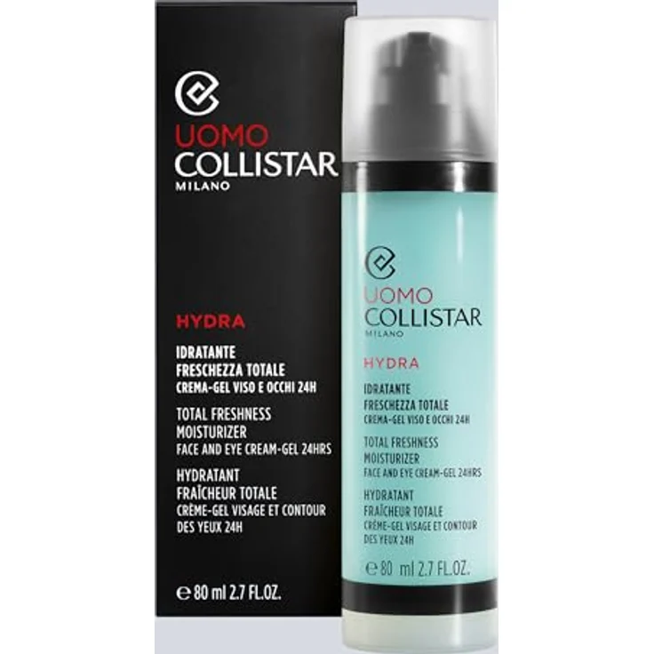 Collistar Uomo Total Freshness Moisturizer Face and Eye Cream-Gel Leichte feuchtigkeitsspendende Gel-Creme für Gesicht und Augenpartie 80 ml für Männer – Bild 4
