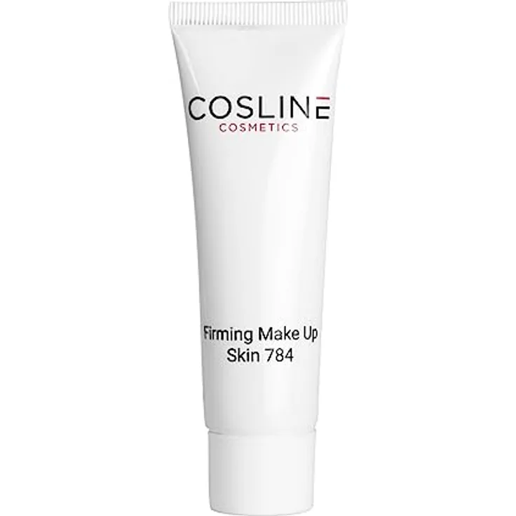 COSLINE Firming Make Up, Hautton anpassend, natürliches Finish für reife Haut, kaschiert Fältchen und Rötungen, 30ml, Made in Germany