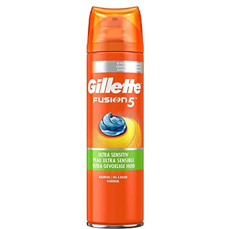 Gillette Fusion5 Rasiergel 3 Stück Empfindliche Haut 200 ml – Bild 2