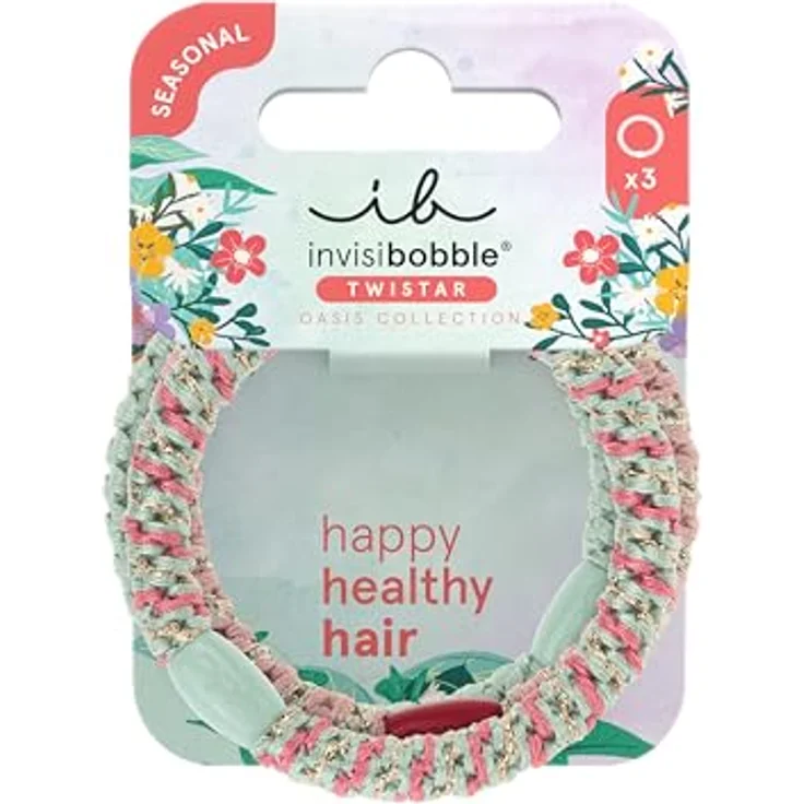 invisibobble Twistar Mint Braids, Haargummis 3 St., schonend zum Haar, unkompliziertes Styling – Bild 1
