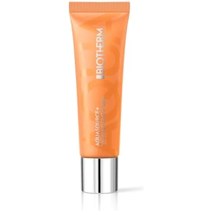Biotherm Aquasource+ Vitamin Glow Gel, feuchtigkeitsspendendes Gesichtsgel mit 2500 mg Vitamin B3, Astaxanthin & Biotech Plankton™, für strahlende, reine Haut, 30ml