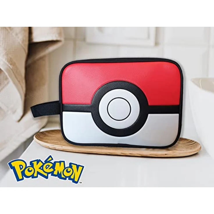 Pokémon, Rucksack, weiß, Única, Pokeball Kulturbeutel – Bild 3