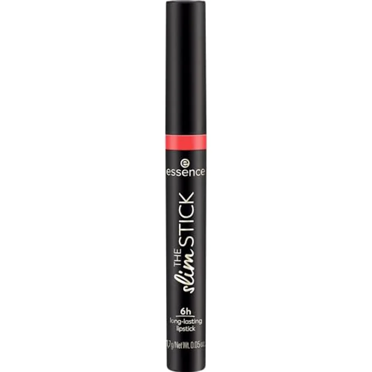 essence cosmetics THE slim STICK, Lippenstift, Nr. 108, Orange, langanhaltend, pflegend, Expressergebnis, farbintensiv, matt, vegan, ohne Parfüm, ohne Alkohol, ohne Parabene, 1er Pack (1.7g) – Bild 2