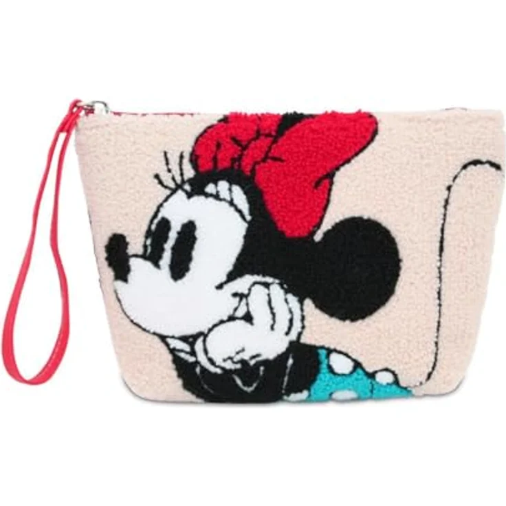 Cerda Kulturbeutel Disney Minnie, Kosmetiktasche aus 100 % Polyester, 7 × 14 × 21,5 cm, leicht und pflegeleicht – Bild 2