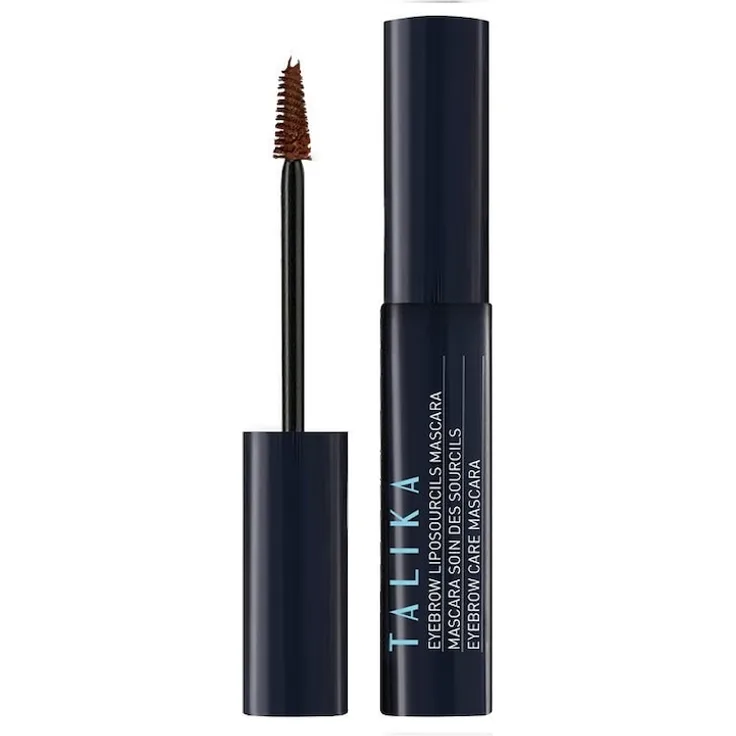 Talika Liposourcils Mascara, Augenbrauen-Wimperntusche mit wachstumsförderndem Serum, 5 ml, Braun