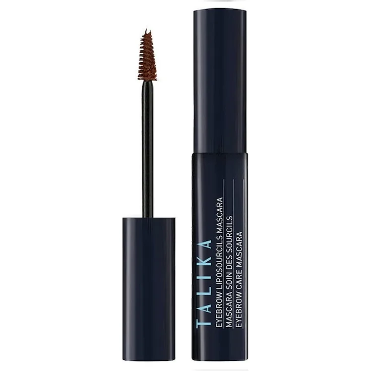 Talika Liposourcils Mascara, Augenbrauen-Wimperntusche mit wachstumsförderndem Serum, 5 ml, Braun