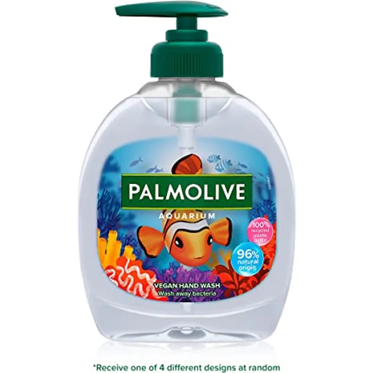 Palmolive Seife Aquarium 300 ml, mit verschiedenen Motiven der Unterwasserwelt, für alle Hauttypen, flüssige Handseife