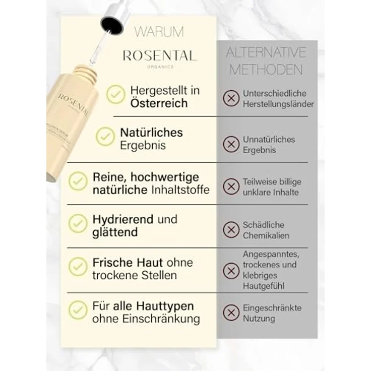 Rosental Organics Pflege Gesichtspflege Hyaluron Supreme Serum 50 ml – Bild 6