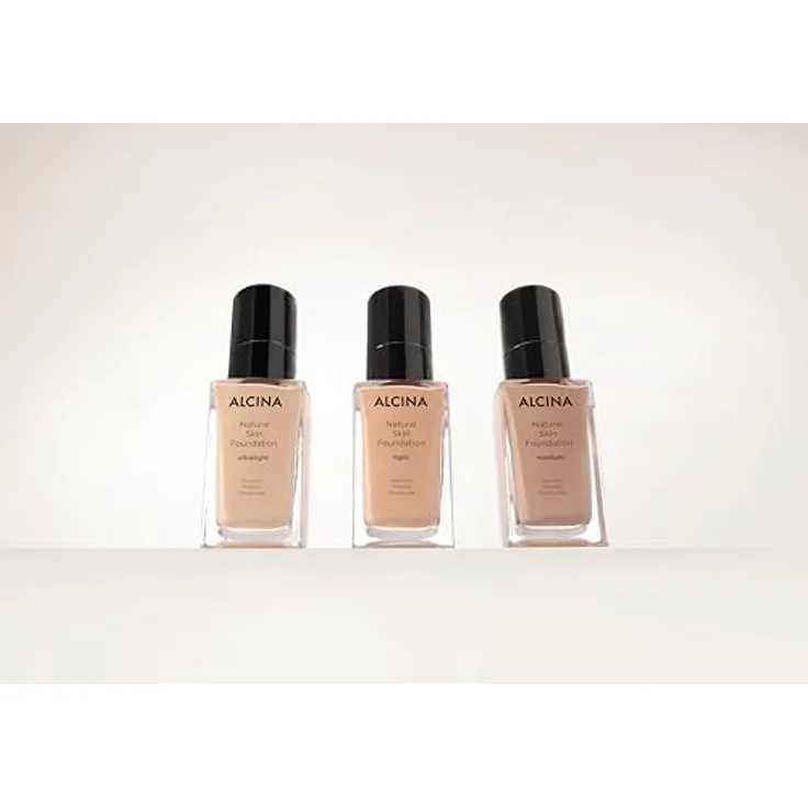 ALCINA Natural Skin Foundation medium - 35 ml - Zweite-Haut-Effekt und individuell aufbaubare Deckkraft - Natürliches, seidenmattes Finish - Für alle Hauttypen - Mit Hyaluron & Sheabutter – Bild 4