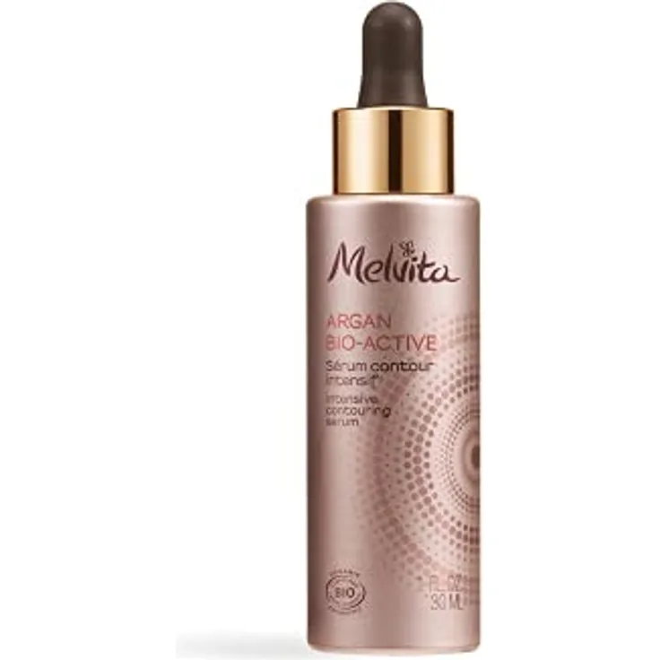 Melvita – Intensiv-Konturenserum Argan Bio Active – Modelliert die Gesichtskonturen neu – 99 % natürlich – Bio-zertifiziert – Hergestellt in Frankreich – Flasche 30 ml
