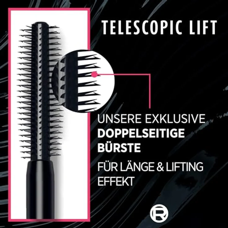 L’Oréal Paris Telescopic Lift Mascara, wasserfest für mehr Volumen und lange Wimpern, 9,9 ml – Bild 4