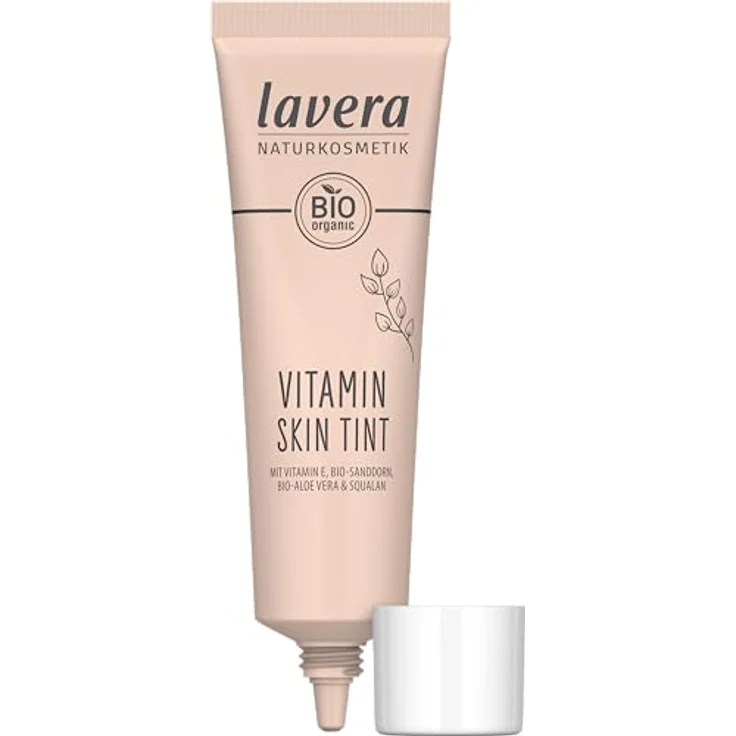 Lavera Vitamin Skin Tint, Getönte Tagescreme für das Gesicht, Farbton 03 Tanned, 30 ml, feuchtigkeitsspendend und natürliche Deckkraft – Bild 3