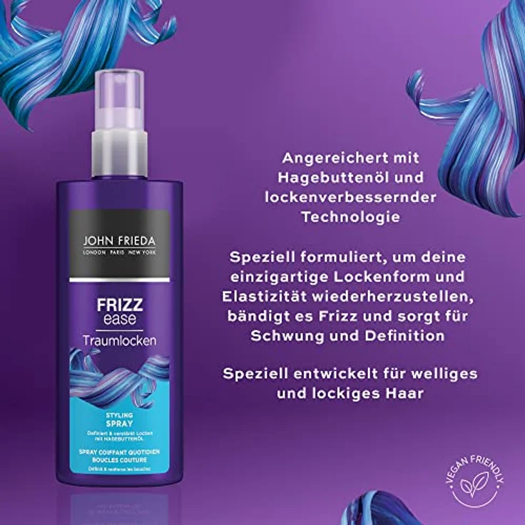 JOHN FRIEDA Frizz Ease Traumlocken Shampoo Conditioner, Styling- spray, Augenmaske – Bild 6